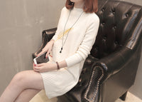 Mid-length Feather Letter Long Sleeve Loose-fitting Women's Knitwear Sweater