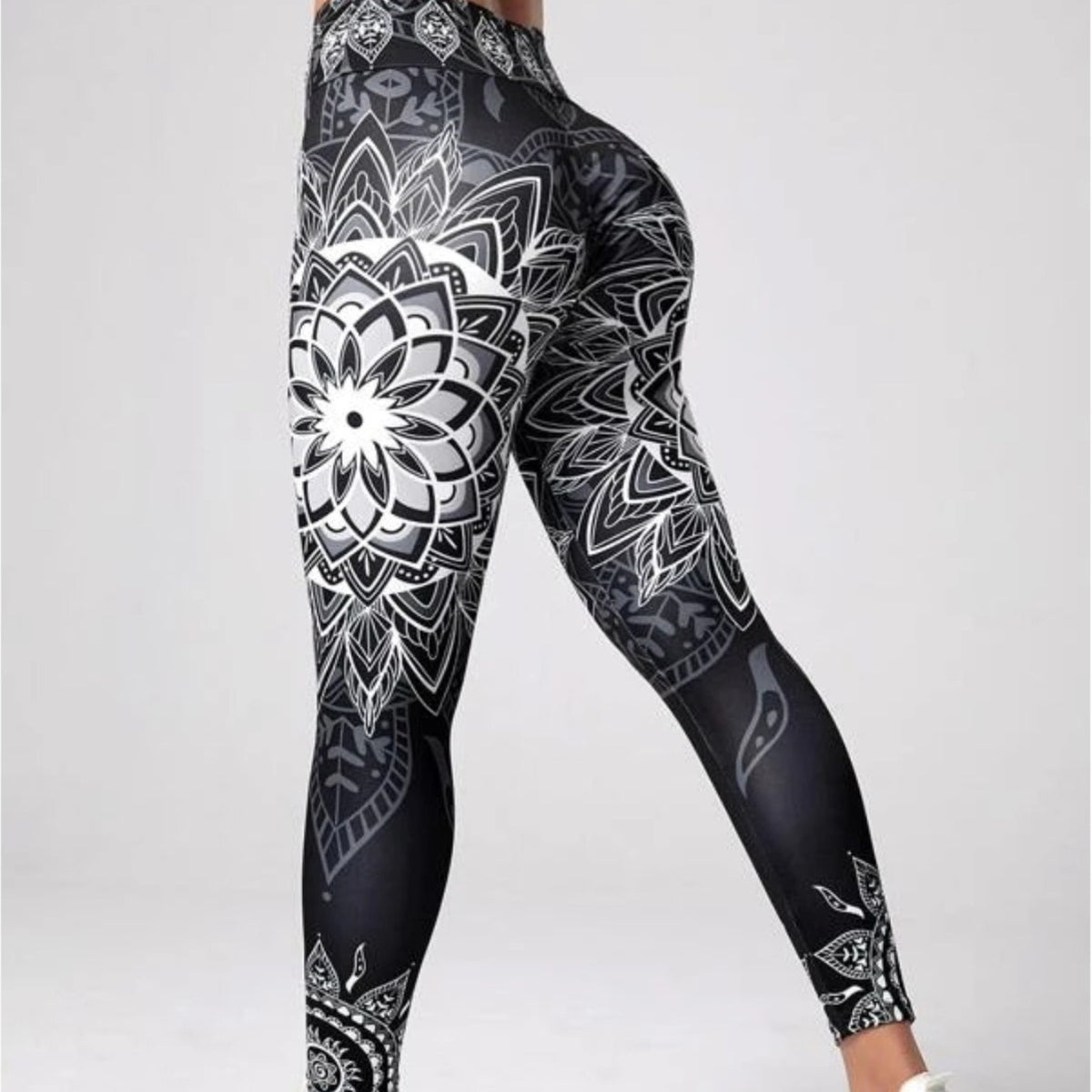 Ink Printing Yoga Trousers Fashion Slim Women's Skinny Pants