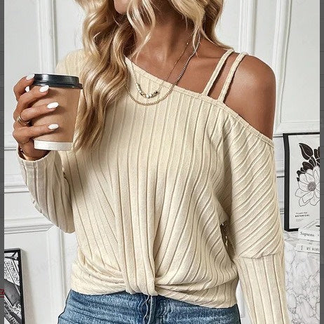 Women's Lace Patchwork Off Shoulder Top