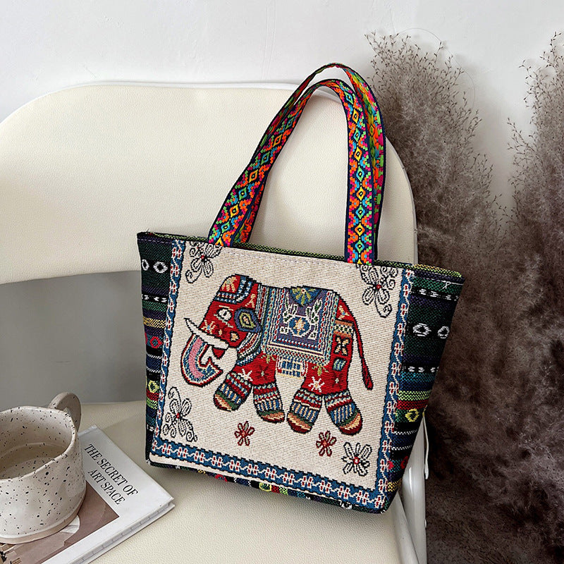 Ethnic Embroidery Handbag Literary Simplicity