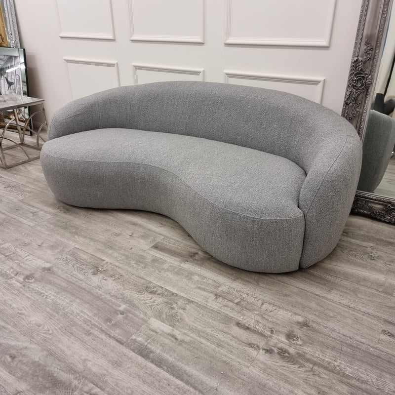 The Wave Boucle Sofa - Grey