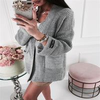 Spring New Women's Mid-length Cardigan Sweater