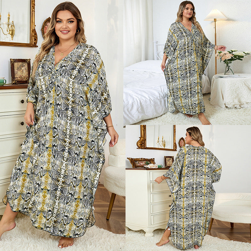 Loose Plus Size Robe Vacation Beach Coat