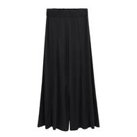 High waist nine points casual pants wide leg pants