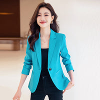 Padded Shoulder Small Blazer Women's Short Suit Top