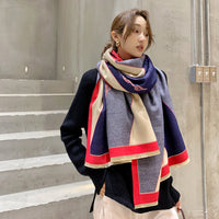 Fashion Cashmere Double-sided Thickened Women's Scarf