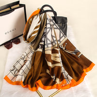 Fashion Mid-length Stitching Warm Shawl Scarf