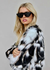 Women's Faux Fox Coat Short Fur