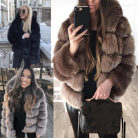 Faux fur jacket