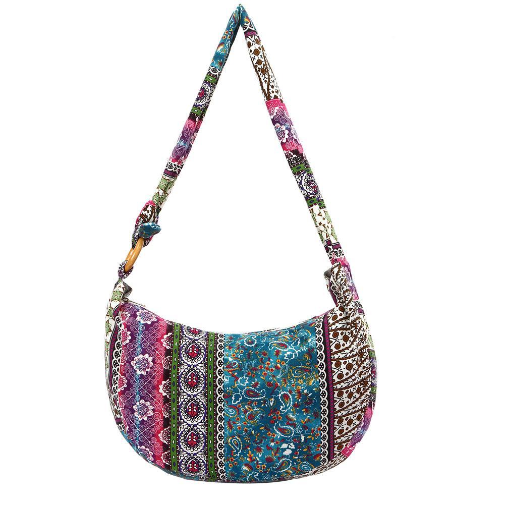 Canvas floral ladies handbag