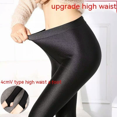 Velvet Padded Leggings Female Outer Wear Thick Warm-keeping Pants