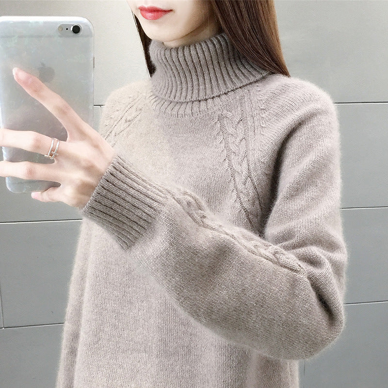 Women's Turtleneck Pullover Japanese Style