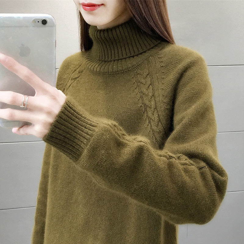 Women's Turtleneck Pullover Japanese Style