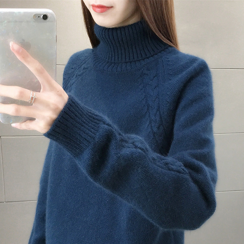 Women's Turtleneck Pullover Japanese Style