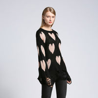 Women's Fashion Loose Hole Knitwear Pullover