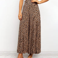 Printed Polka Dot Leopard Print High Waist Loose Wide Leg Pants Straight Casual