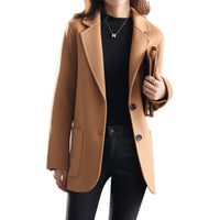 Women's Korean-style Casual Thickening Woolen Coat