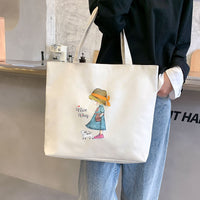 Women's Canvas Bag New Shoulder Handbag Student Tote One Piece