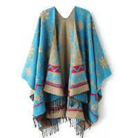 Ethnic fringed scarf