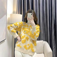 Gentle And Comfortable Round Neck Knitted Underwear Top Outer Wear