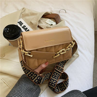 Rhombus Chain One Shoulder Small Square Bag