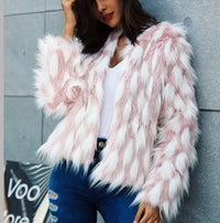 Fashion fur coat female autumn and winter new warm personality jacket coat female autumn and winter new