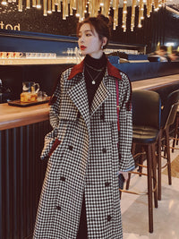 Chidori Women's Middle And High-end Woolen Thick Coat Woolen Coat