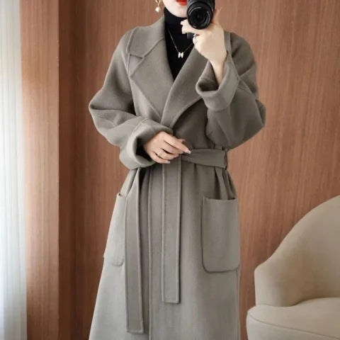 New Plus Size Coat Mid-length Profile Loose Ladies