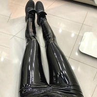 Bright Mirror Faux Laser Colorful Leather Pants