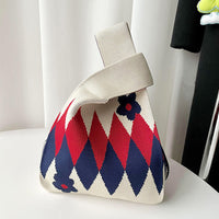 Special-interest Design High-grade Fashion All-match Knitted Shoulder Bag