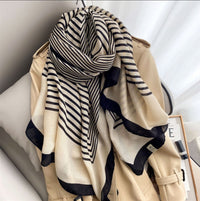 All-match Warmth And Sunscreen Decorative Silk Scarf