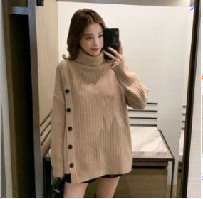 Women's Loose And Fashionable Mid-length Sweater