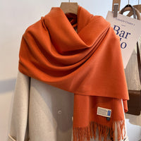 High-end Versatile Shawl Warm Thickened Scarf Dual-purpose