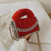 Bag Female Autumn Versatile Small Pleats Diagonal