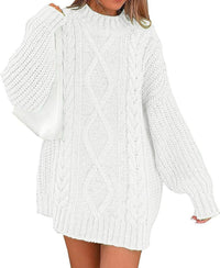 Women's Knitting Sweater Twisted Long Sleeve Loose Pullover