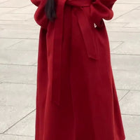 Marriage Red Woolen Coat Woman