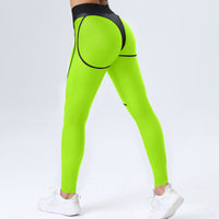 Skinny Yoga Pants Patchwork Sexy Sports Hip-lifting Trousers Fitness