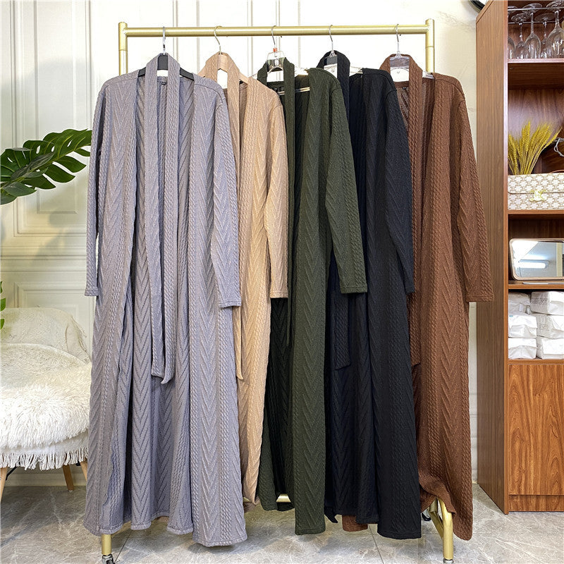 Cardigan Sweater Long Coat With Pockets