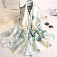 Simulation Silk Holiday Lotus Sunscreen Silk Scarf