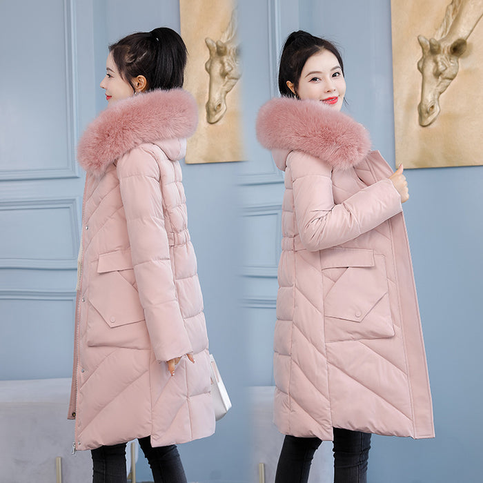 Temperament Slim Women's Warm Pure Color Jacket