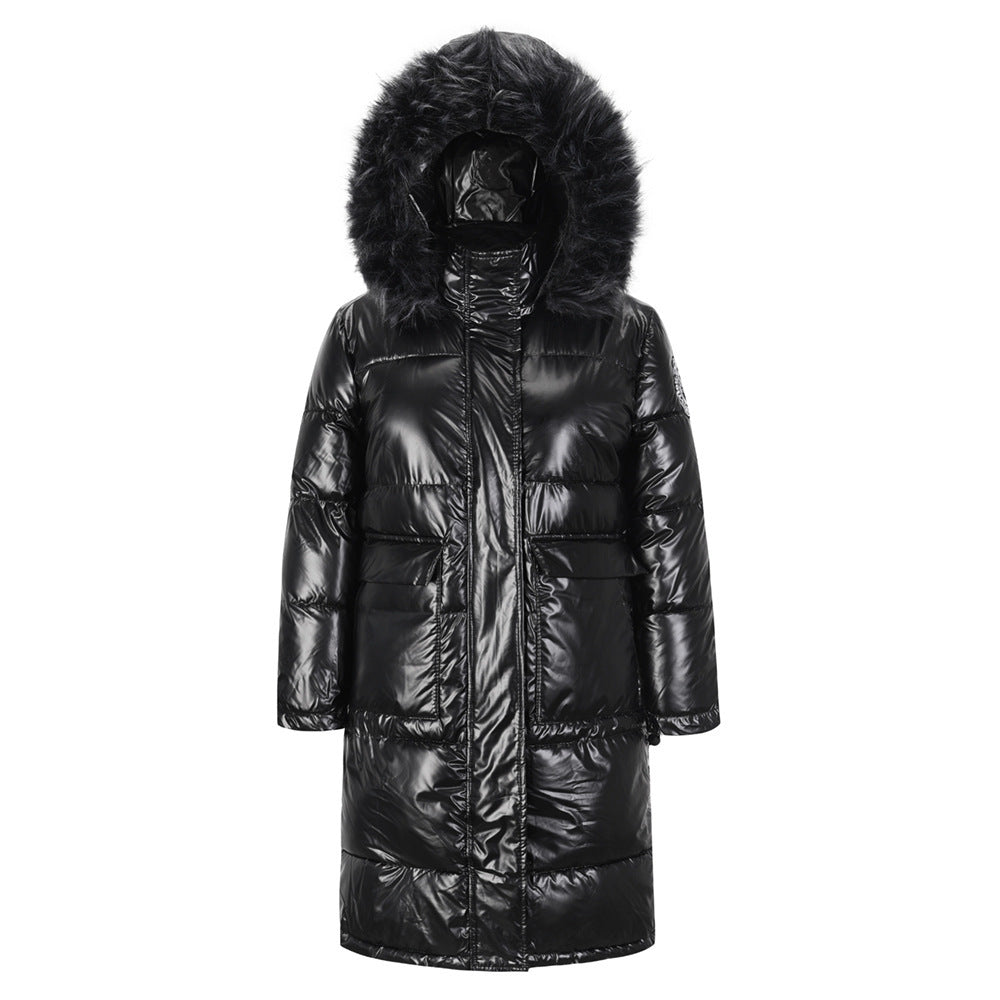 Mid-length Thickened Shiny Women's Padded Jacket