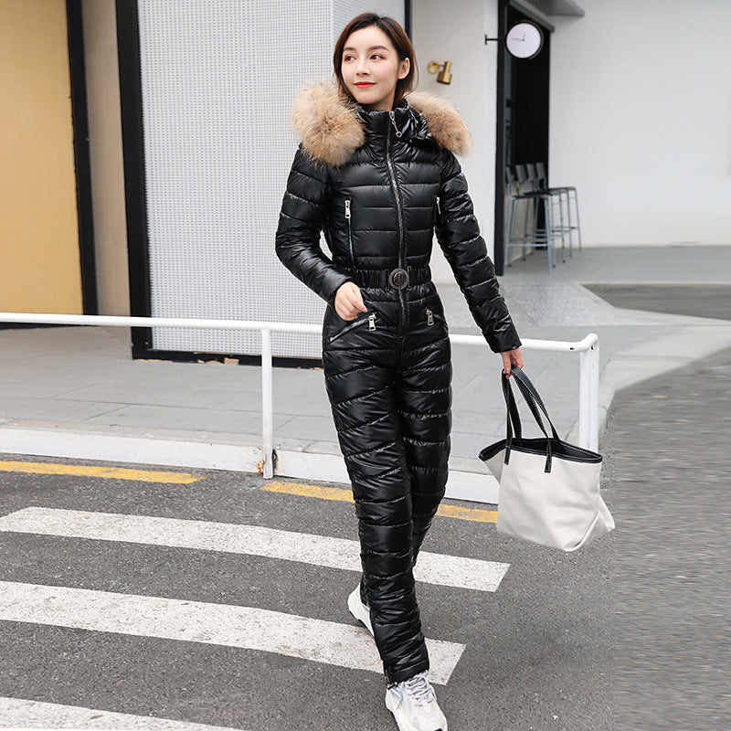 Women's Waist Slimming Two-piece Cotton-padded Jacket