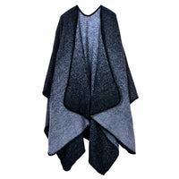 Autumn And Winter Scarf Wild Plaid Ladies Travel Shawlimitation Cashmere Ethnic Wind Split Thick Cloak