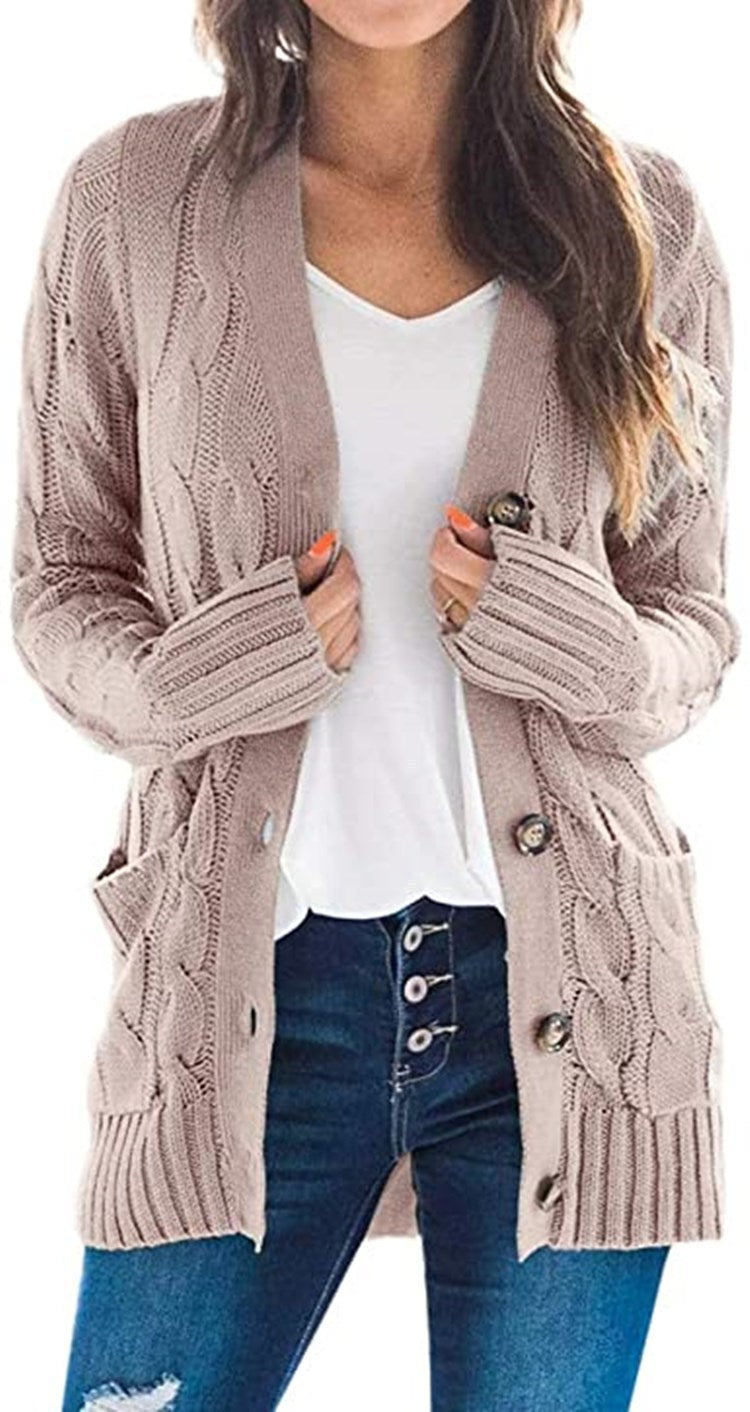 Mid-length Sweater New Cardigan