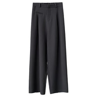 Temperament Everything Solid Color Hanging Loose Wide Leg Pants