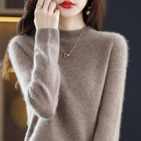 Half High Collar Thin Sweater Seamless Wool