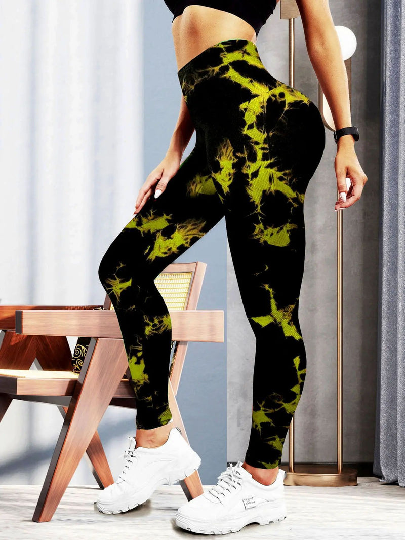 Women's Fashion Casual Tie-dye Yoga Pants