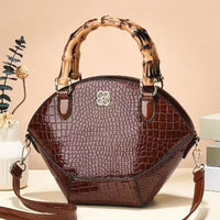 Retro Bamboo Handbag Shoulder Bag Crossbody