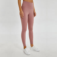 Naked yoga pants high waist hip fitness pants