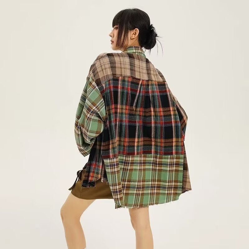 Women's Casual Retro Plaid Shirt